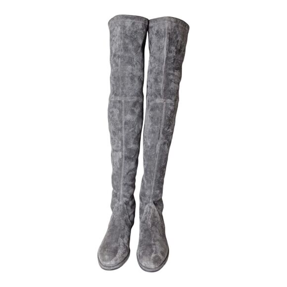 STUART WEITZMAN Lowland Slate Grey Suede Over The Knee Boot Size 9.5M - Picture 5 of 10